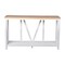 Merrick Lane Erikson Modern Farmhouse Engineered Wood Sofa Table with Wood Bracing and Lower Shelf
